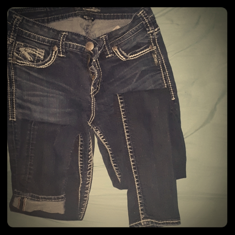 Silver jeans